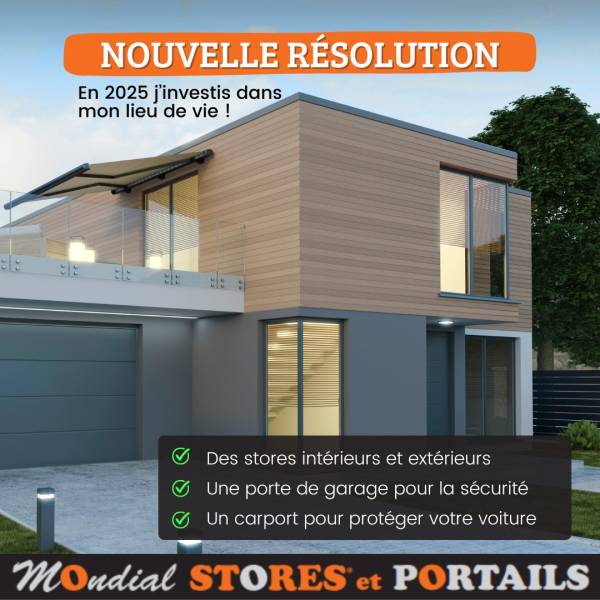 Nouvelles résolutions pour 2025 : Aménager son habitat avec Mondial-Stores & Portails