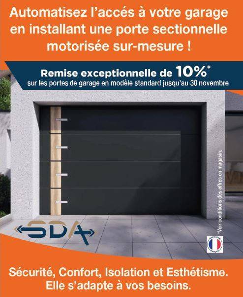 Chez Mondial-Stores & Portails 10 % de remise sur les portes de garage 